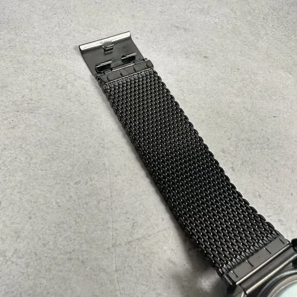 Joseph Abboud Watch Mens 43mm Round Gray Mesh Band Quartz Classic New Battery - Picture 9 of 11